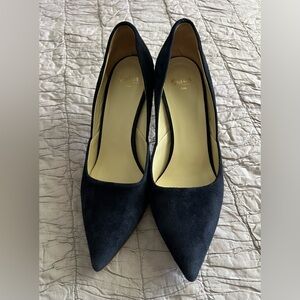 Butter Black Suede Heels